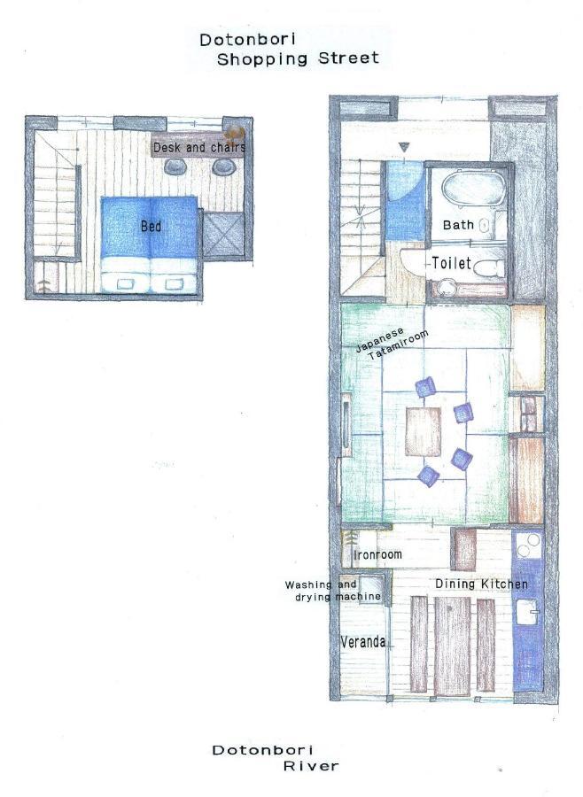 Aqua Cite Dotonbori Apartment Осака Екстериор снимка